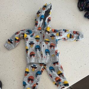 Stella McCartney Kids Gray Speed Racer Jogger Set 18mo